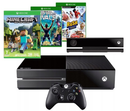 Zdjęcie oferty: Xbox One 500 GB + Kinect +3 gry