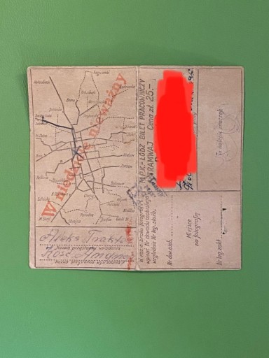 Zdjęcie oferty: Bilet miesięczny PRL vintage lata 60 MPK Łódź