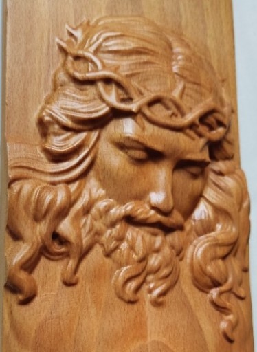 Zdjęcie oferty: Jezus , Płaskorzeźba, 3D, drewno 
