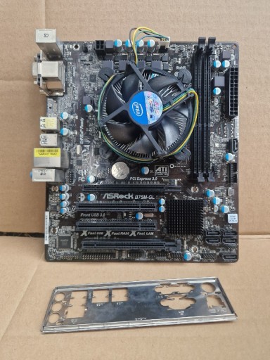 Zdjęcie oferty: Płyta ASRock B75M-GL+ intel G1610 + cooler s.1155