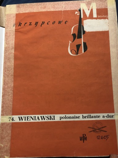 Zdjęcie oferty: Polonaise Brillante a-dur na skrzypce H.Wieniawski