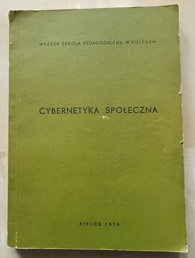 Zdjęcie oferty: Kossecki & Kossecka, Cybernetyka Społeczna 