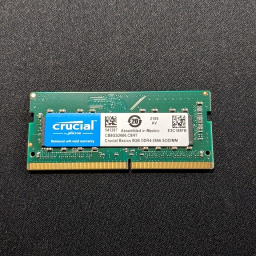 Zdjęcie oferty: Crucial Micron 8GB DDR4 2666MHz SODIMM CL19 1,2V