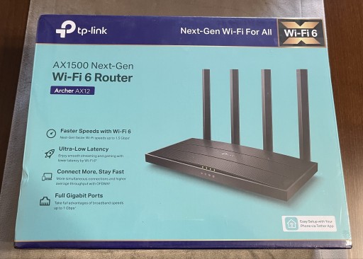 Zdjęcie oferty: Nowy router Wi-Fi 6 TP-LINK Archer AX12 (AX1500), idealny do domu, biura.