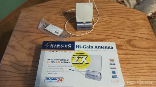 Zdjęcie oferty: Hi- Gain Antena  2,4 GHz 6dB Zwiększa Siłę Sieci 