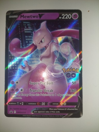 Zdjęcie oferty: Karta pokemon go:Mewtwo V