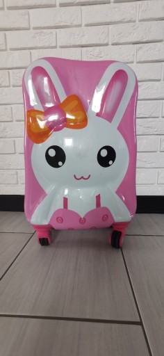 Zdjęcie oferty: Walizka dziecięca kabinowa różowa królik