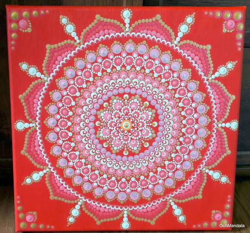 Zdjęcie oferty: Mandala na Miłość obraz 30x30 cm