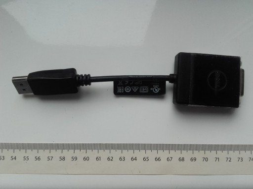 Zdjęcie oferty: Adapter DELL DP-DVI, DisplayPort do DVI-D, KKMYD N