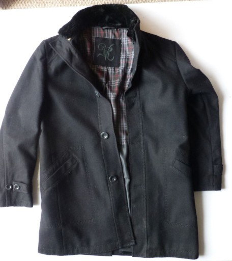 Zdjęcie oferty: Płaszcz kurtka męski czarny RICCOVERO włoski M
