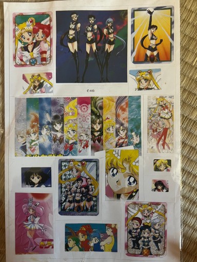 Zdjęcie oferty: Sailor Moon naklejki 3 szt. z lat 90