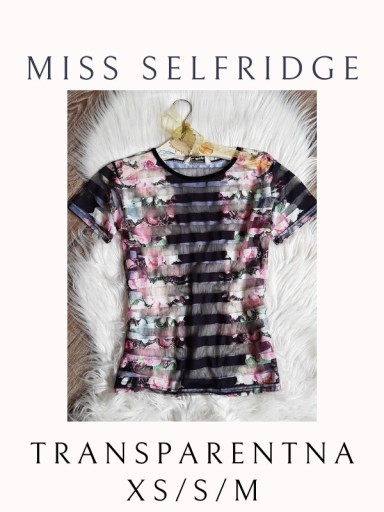 Zdjęcie oferty: Cudna Bluzka Transparentna**Miss Selfridge**XS/S/M