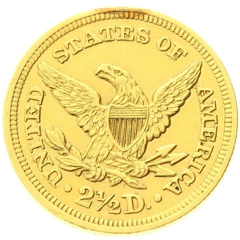 Zdjęcie oferty: Gold 2.5 Dollars Coronet Head-Quarter Eagle Złoto