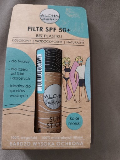 Zdjęcie oferty: Aloha Care sztyft do twarzy spf 50 morski 