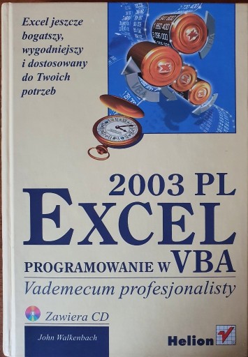 Zdjęcie oferty: Excel 2003 programowanie w vba Helion