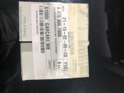 Zdjęcie oferty: Czujniki ciśnienia z wentylami oryg Mercedes W470
