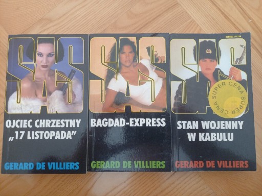 Zdjęcie oferty: 3 KSIĄŻKI SAS STAN WOJENNY W KABULU BAGDAD EXPRESS