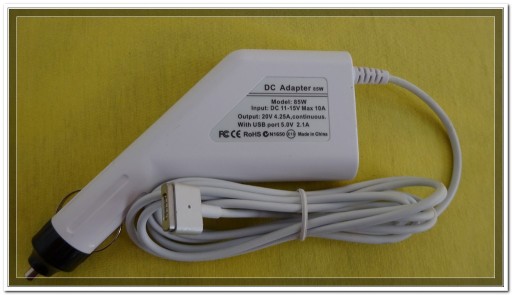 Zdjęcie oferty: Apple Zasilacz samochodowy 85 W 20V/4,25A + USB