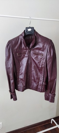 Zdjęcie oferty: Fioletowa skórzana kurtka Foxmoor S/M Vintage 70's