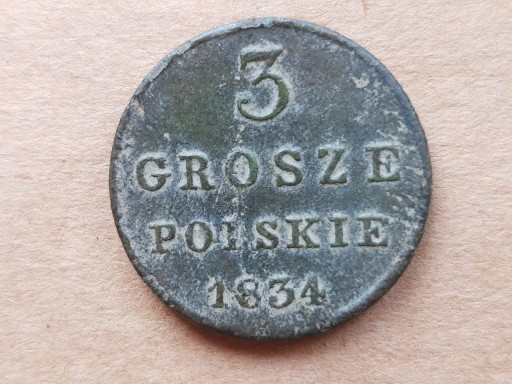 Zdjęcie oferty: 3 grosze polskie 1834