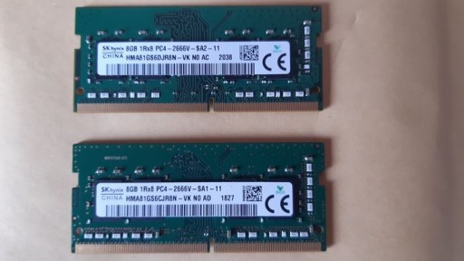 Zdjęcie oferty: Hynix pamięć DDR4 do laptopa 16gb 2x8gb 2666v