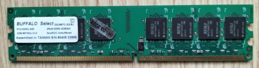 Zdjęcie oferty: Pamięć RAM 2GB 667Mhz DDR2 CL5 PC2-5300U-555