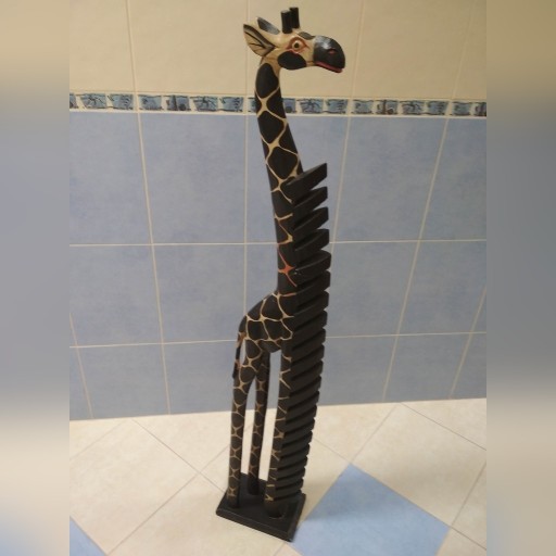Zdjęcie oferty: Żyrafa-lekkie egzotyczne drewno, ręcznie wykonana