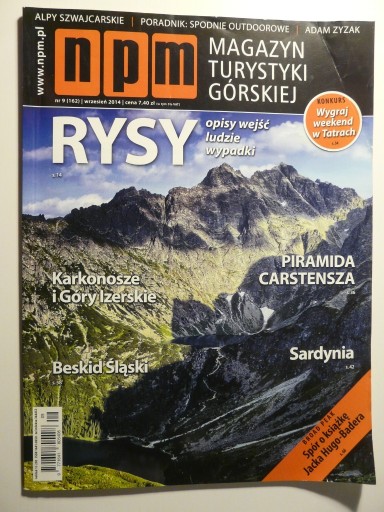 Zdjęcie oferty: Magazyn turystyki górskiej n.p.m. wrzesień 2014