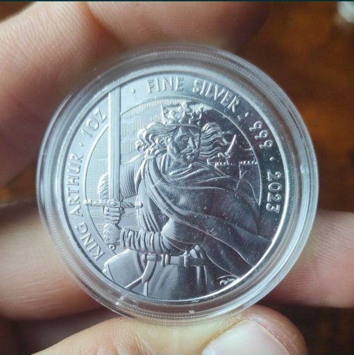 Zdjęcie oferty: 1oz Król Artur moneta Elżbieta II