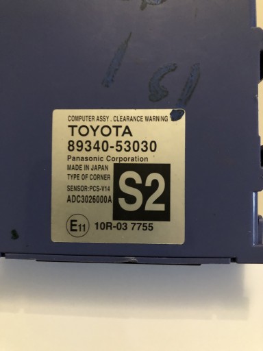 Zdjęcie oferty: 89340-53030 moduł PDC Lexus Toyota