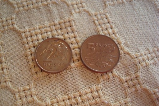 Zdjęcie oferty: Polska zestaw 2 i 5 groszy 1992 r. MENNICZE