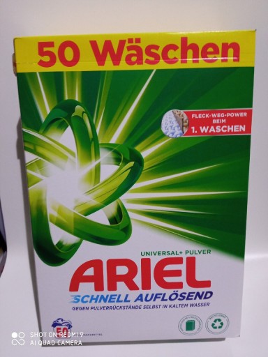 Zdjęcie oferty: Proszek Ariel uniwersalny 50 prań z Niemiec 3kg