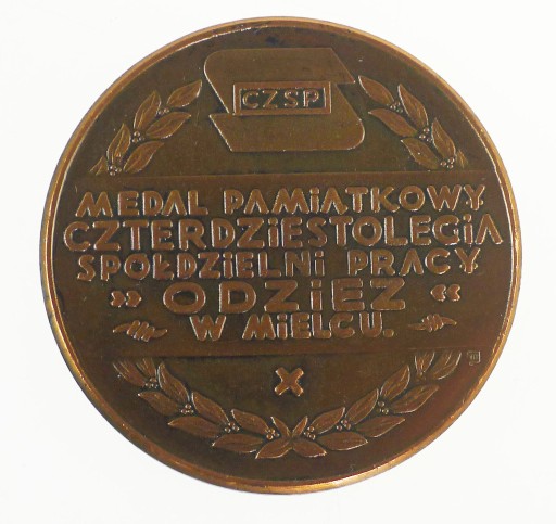 Zdjęcie oferty: Medal 40 lat Spółdzielnia Pracy ODZIEŻ 1986