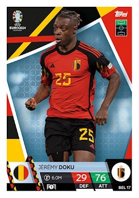 Zdjęcie oferty: Topps EURO 2024 BEL 17 Jeremy Doku