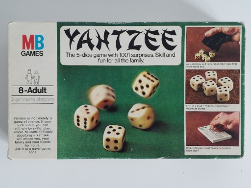 Zdjęcie oferty: YAHTZEE GRA VINTAGE 1976 MB