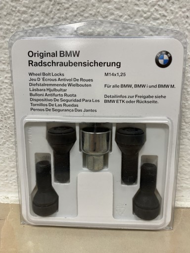 Zdjęcie oferty: Zestaw śrub zabezpieczających koła BMW 36132453961