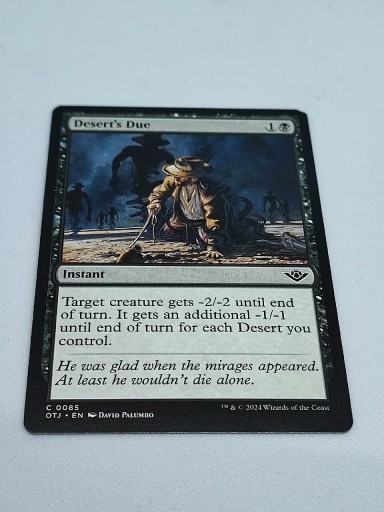 Zdjęcie oferty: Karta Magic: The Gathering o nazwie "Desert's Due"