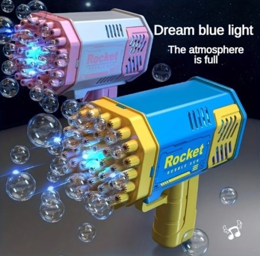 Zdjęcie oferty: pistoletem bąbelkowy światło LED niebieski dzieci 