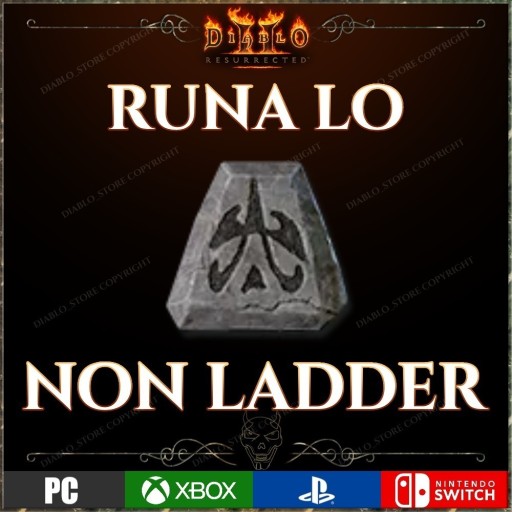 Zdjęcie oferty: Diablo 2 Resurrected Runa Lo NON-LADDER NLD D2R