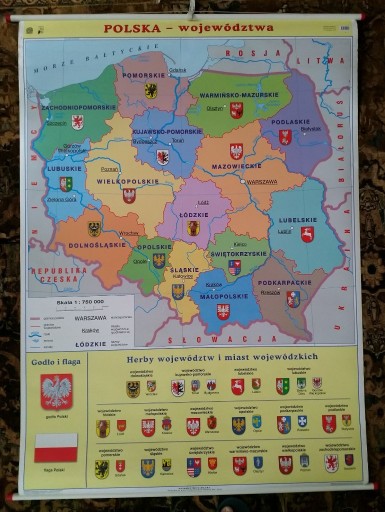 Zdjęcie oferty: Mapa „Polska. Województwa / Nasza ojczyzna"