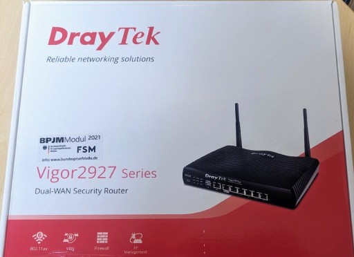 Zdjęcie oferty: Router Wifi VPN 2xWAN DrayTek Vigor 2927ac