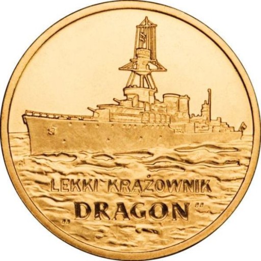 Zdjęcie oferty: 2 zł Lekki Krążownik Dragon 2012r 