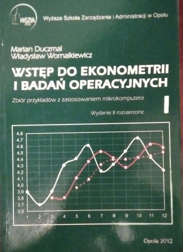 Zdjęcie oferty: Wstęp do ekonometrii i badań operacyjnych