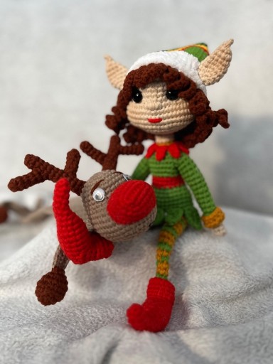 Zdjęcie oferty: Elf świąteczny + zakładka do książki renifer