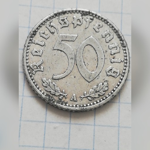 Zdjęcie oferty: 50 pfennig 1941 A Niemcy. 
