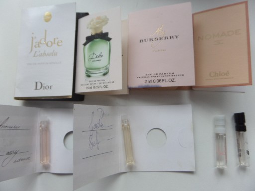 Zdjęcie oferty: Dior Chloe D&G Armani zestaw próbek zapachów