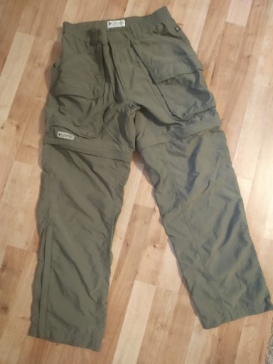 Zdjęcie oferty: Spodnie trekingowe Columbia khaki męskie S 32 / C1