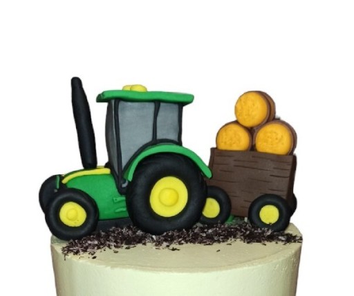 Zdjęcie oferty: Figurka na tort traktor z masy cukrowej