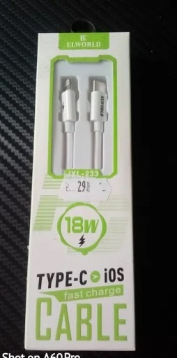 Zdjęcie oferty: Kabel USB typu lightning i typu C 18W iPhone. 