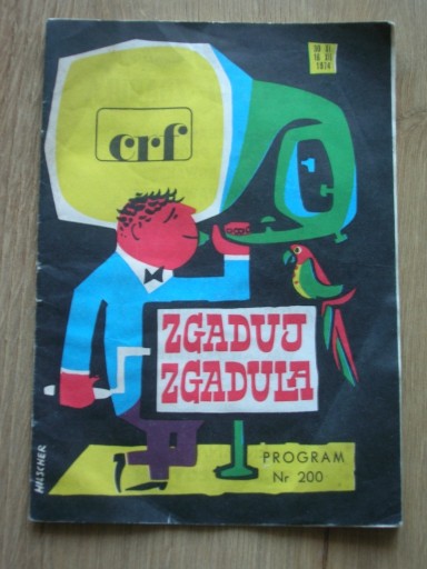 Zdjęcie oferty: Zgaduj zgadula program nr 200 1974 r. 